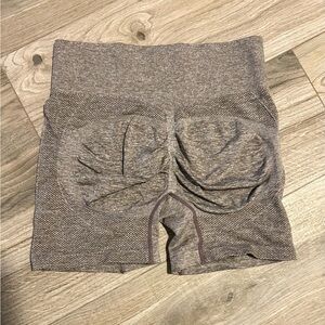 Women's Brown High-Waisted Shorts